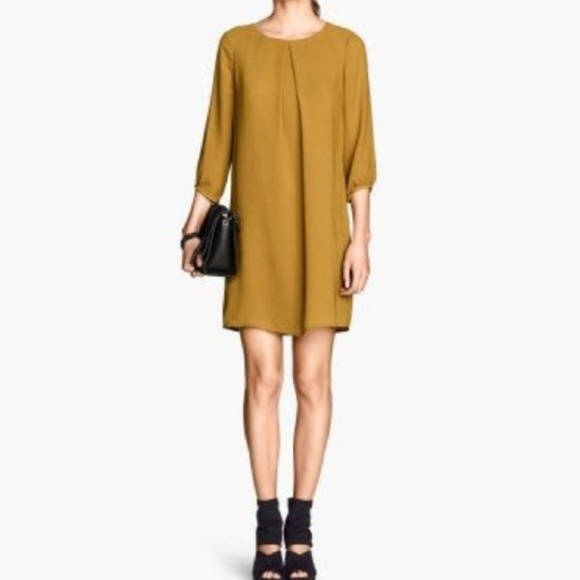 H&M Dresses & Skirts - LAST CHANCE MOVING SALE: Long Sleeve Mustard Dress